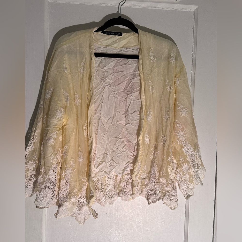 Zara wide arm cardigan/coverup. Size M